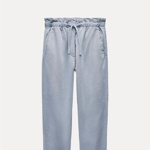 Zara Women's Light Blue Straight Leg Pants